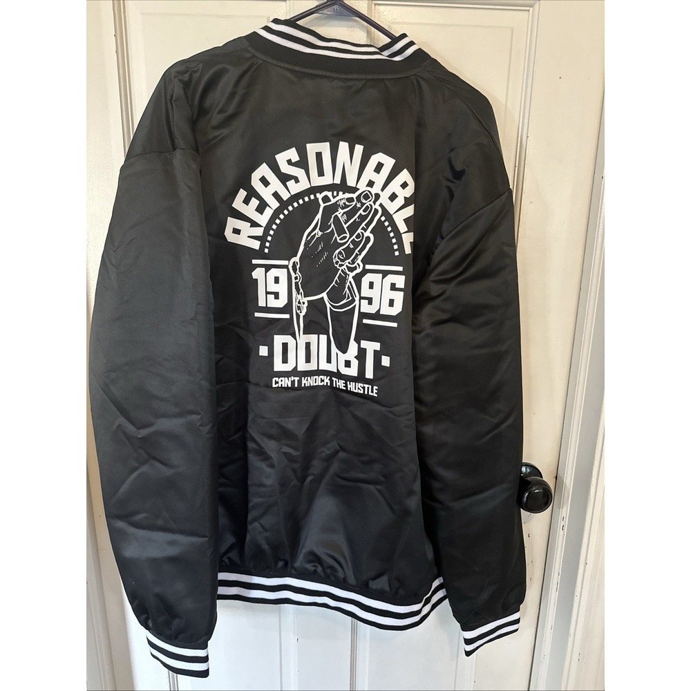 JAY Z NWOT REASONABLE DOUBT BLACK BOMBER JACKET RARE Limited Edition 185/200 3XL